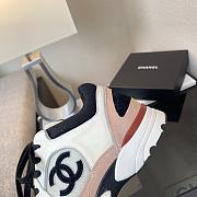 Chanel CC Logo Trainer Pink White  - 2