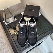 	 Chanel CC Logo Trainer Black White - 5