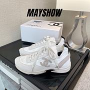 	 Chanel Low Top Trainer CC White Beige - 1