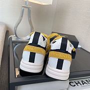 	 Chanel Low Top Trainer CC White Yellow - 2