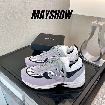 	 Chanel Low Top Trainer CC White Lilac