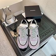 	 Chanel Low Top Trainer CC White Lilac - 5