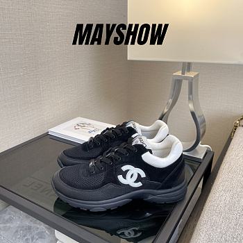 Chanel Low Top Trainer Black White - G38299 Y55720 K3845