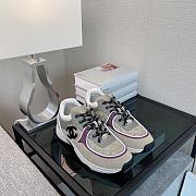 Chanel Low Top Trainer Beige Purple - G38299 Y55435 K3164 - 5