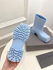 Balenciaga Trooper Rubber Boot Blue - 4