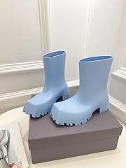 Balenciaga Trooper Rubber Boot Blue - 5