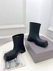 Balenciaga Trooper Rubber Boot Black - 679326W0FO81000 - 5