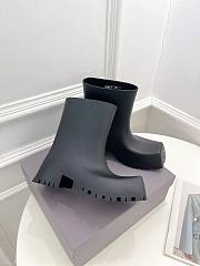 Balenciaga Trooper Rubber Boot Black - 679326W0FO81000 - 3