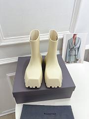 	 Balenciaga Trooper Rubber Boot Beige - 4