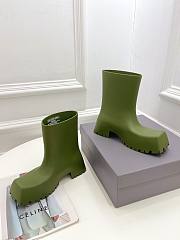 	 Balenciaga Trooper Rubber Boot Khaki - 2