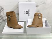 	 Givenchy Shark Lock Tan Ankle Boots - 4