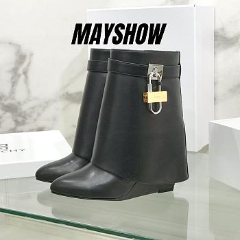 	 Givenchy Shark Lock Black Ankle Boots