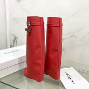 	 Givenchy Shark Lock Red Pants Boots - 3