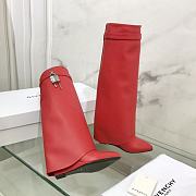 	 Givenchy Shark Lock Red Pants Boots - 5