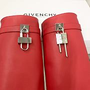 	 Givenchy Shark Lock Red Pants Boots - 2