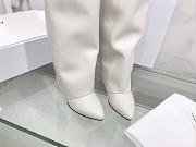 	 Givenchy Shark Lock White Beige Pants Boots - 3