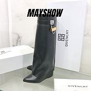 	 Givenchy Shark Lock Black Pants Boots - 1