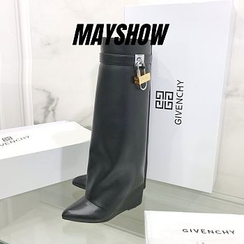 	 Givenchy Shark Lock Black Pants Boots