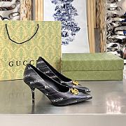 Gucci x Balenciaga The Hacker Project Knife pump in black leather - ‎680760 ULR00 1146 - 3