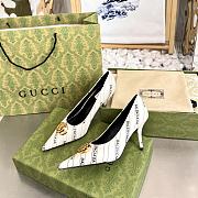 Gucci x Balenciaga The Hacker Project Knife pump in white leather - 680760 ULR00 9061 - 3