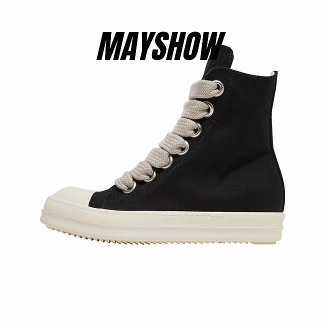 Rick Owens DRKSHDW Mega Lace High Black - DU01B7800 DMW1 911 - 1