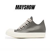 Rick Owens Fogachine Megalace Low Grey - 1