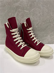 Rick Owens DRKSHDW Twill High Bruise Burgundy - DS20F1800TWP 931 - 2