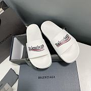 	 Balenciaga Pool Slide White  - 4