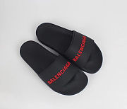 Balenciaga Pool Slide Black Red - 2