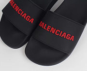 Balenciaga Pool Slide Black Red - 5