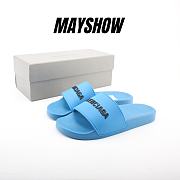 Balenciaga Pool Slide Blue - 565826 W1S80 4005 - 1