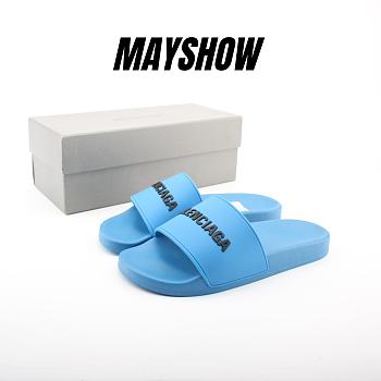 Balenciaga Pool Slide Blue - 565826 W1S80 4005