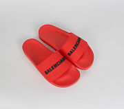 Balenciaga Pool Slide Red - 565826 W1S80 6561 - 5