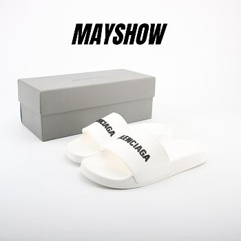 Balenciaga Pool Slide White - 565826 W1S80 9034 / 565826 W1S83 9034