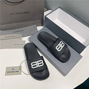 Balenciaga Pool Slides 3D BB Glow Logo - 656395W1S851090 / 656395W1S861073 - 4