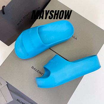 Balenciaga Chunky Slide Blue - 654315W1S894000