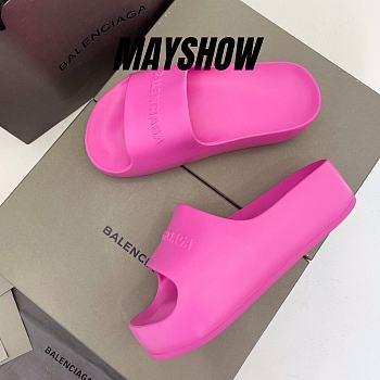 Balenciaga Chunky Slide Fluo Pink - 654315W1S895000