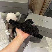 Balenciaga Furry Slide Black - 654747W2DO11096 - 5