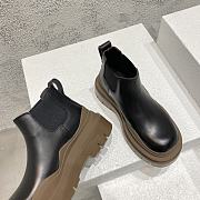 Bottega Veneta Black Jute Mid Tire Ankle Chelsea Boot - 630281VBS501449 - 4