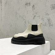 Bottega Veneta Sea Salt Black Mid Tire Ankle Chelsea Boot - 630300VBS509049 - 5