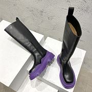 Bottega Veneta Tire Chelsea Knee High Boot Black Unicorn - 4