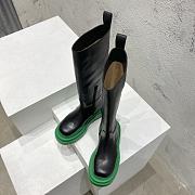 Bottega Veneta Tire Chelsea Knee High Boot Black Grass - 3