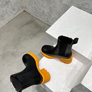 Bottega Veneta Black Tangerine Flash Ankle Chelsea Boot Shearling - 3