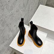 Bottega Veneta Black Tangerine Flash Ankle Chelsea Boot Shearling - 5