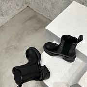 Bottega Veneta Black Flash Ankle Chelsea Boot Shearling - 2