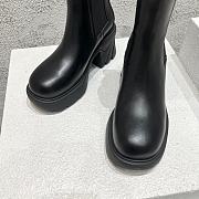 Bottega Veneta Black Flash Ankle Chelsea Boot Shearling - 5