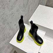 Bottega Veneta Black Kiwi Flash Ankle Chelsea Boot Shearling - 4