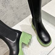 Bottega Veneta Pistachio Flash Knee High Chelsea Boot Shearling - 2