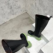 Bottega Veneta Pistachio Flash Knee High Chelsea Boot Shearling - 4