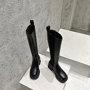 Bottega Veneta Black Flash Knee High Chelsea Boot Shearling - 4